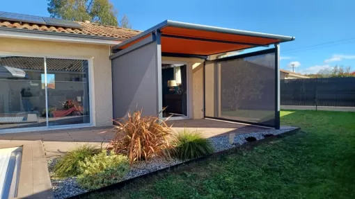 Installation d'une pergola par Bel Porte menuiseries chez notre client de Mont de Marsan, Mont-de-Marsan, BEL'PORTE Menuiserie