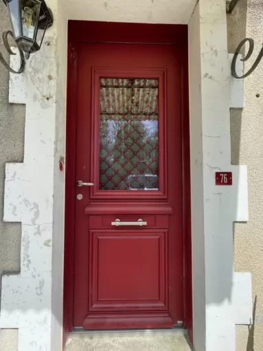 Nouvelle porte d'entrée réalisée par Bel'Porte pour notre client près de Tartas, Mont-de-Marsan, BEL'PORTE Menuiserie
